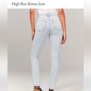 The skinny high rise jeans